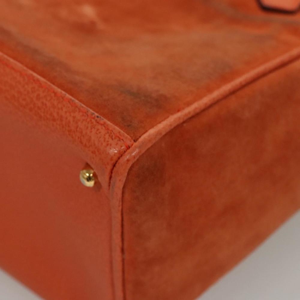 GUCCI Bamboo Hand Bag Suede 2way Orange Gold 000 123 0316 Auth 118353 - Picture 16 of 16